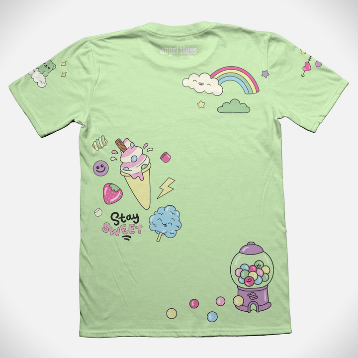 Angel Floss Adults T-Shirt Pistachio
