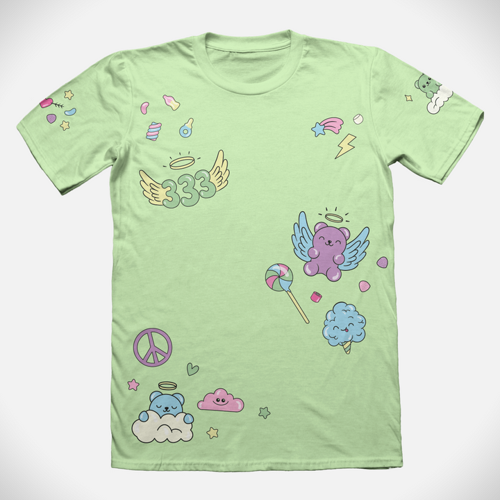 Angel Floss Adults T-Shirt Pistachio