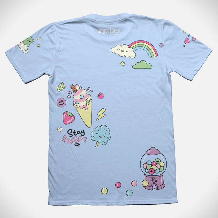 Angel Floss Adults T-Shirt Light Blue